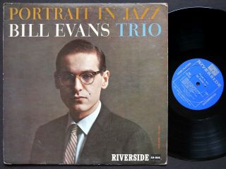Bill Evans Trio Portrait In Jazz Lp Riverside Rlp 12 - 315 Dg Mono Scott Lafaro
