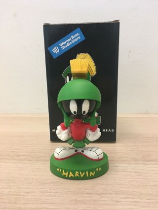 1998 Warner Bros Marvin The Martian Mini Bobble Head Looney Tunes Mm
