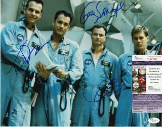 Tom Hanks,  Gary Sinise Kevin Bacon Signed 11x14 Photo Jsa V97750 Apollo 13