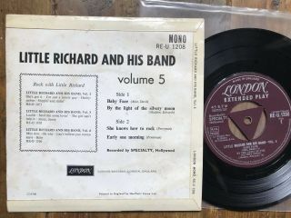Little Richard & His Band Vol 5 EP Tri Centre London Single 2