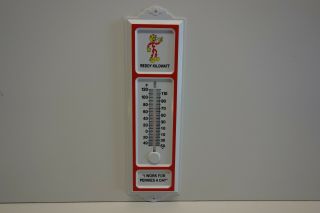 Reddy Kilowatt " I Work For Pennies A Day " Thermometer Electrician Gift