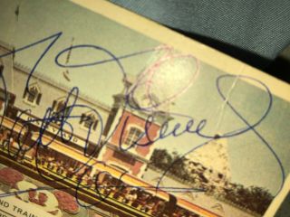 Walt Disney Autographed 3.  5 