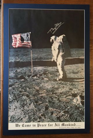 Apollo 11 Buzz Aldrin,  Hand Signed And Numbered Limited Edition 24x36 Poster
