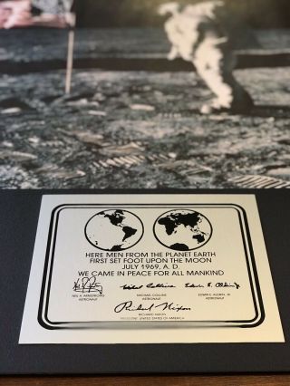 APOLLO 11 Buzz Aldrin,  Hand Signed and Numbered Limited Edition 24x36 Poster 8