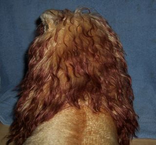 Vintage 1950 - 60s Steiff LEO Lion Large Lying Dwn Mohair Stuffed Plush Toy Animal 4