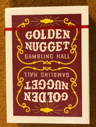 RED/SEALED Golden Nugget playing card deck Las Vegas Gambling Hall/Casino 2