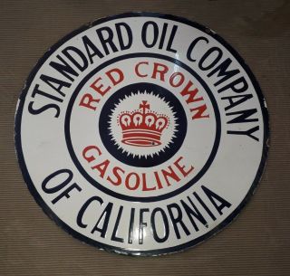 Porcelain Standard Oil Company Enamel Sign SIZE 30 