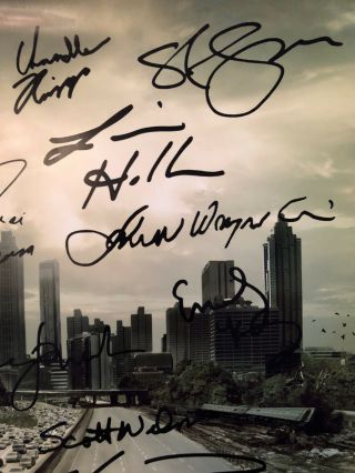 The Walking Dead Poster Season One Handsigned by 13 Cast Members 11 
