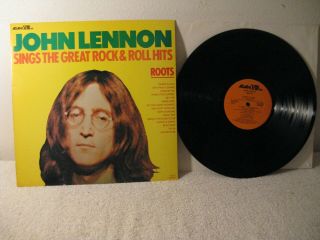 John Lennon ‎– Roots : Sings The Great Rock & Roll Hits 1975 Adam Viii ‎– A8018