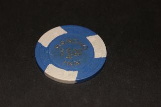 Rare Rancho Inn $1 Casino Chip Las Vegas Rated K