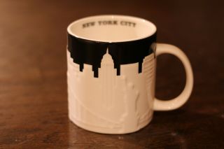 Starbucks 2012 York City Relief Series Bone China Coffee Cup Mug