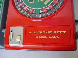 VERY RARE VTG ELECTRONIC ROULETTE & DICE GAME - COMPLETE - JAPAN 6