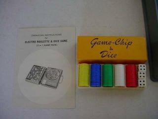 VERY RARE VTG ELECTRONIC ROULETTE & DICE GAME - COMPLETE - JAPAN 8