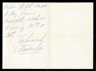 Cornelius Vanderbilt Ii - Autograph Letter Signed 05/15/1894