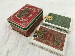 Golden Nugget Las Vegas 2 Deck Playing Cards & Tin,  Green/gold/red