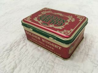 GOLDEN NUGGET Las Vegas 2 Deck Playing Cards & Tin,  Green/Gold/Red 4