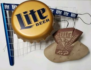 Miller Lite Avp Volleyball Lighted Beer Sign Display