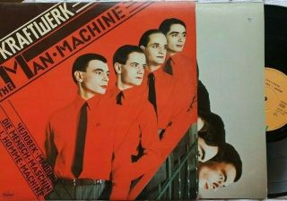 Kraftwerk ‎the Man Machine 1978 Jugoton Yugoslavia Lp Record Kraftwerk Inserts