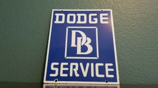 Vintage Dodge Brothers Porcelain Gas Auto Dealer Service Sales Service Sign