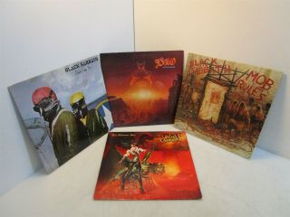 4x Vinyl Records Rock Ozzy Ozbourne,  Black Sabbath X2,  Dio " The Last In Line "