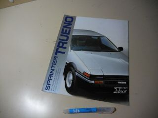 Toyota Sprinter Trueno Japanese Brochure 1984/02 Ae86 4a - Geu Hachiroku Ae85 3a - U