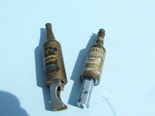 Vintage 2 Miniature Brass Bottle Openers Hennessy Brandy & Captain Morgan Rum,