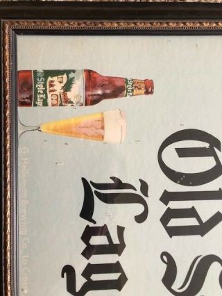 Vintage Old Style Beer Sign.  1950’s.  Framed 30 