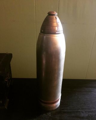 Gorham “fac Simile Eighteen Pounder Shrapnel Shell” Cocktail Shaker,  Circa 1916