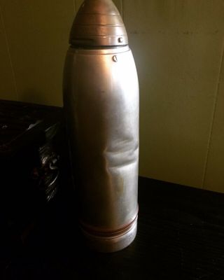 Gorham “fac Simile Eighteen Pounder Shrapnel Shell” Cocktail Shaker,  Circa 1916 2