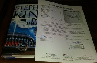 Stephen King Signed From A Buick 8 Signed Autographed Hardcover Book Jsa Loa