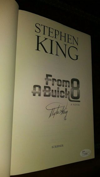 STEPHEN KING SIGNED FROM A BUICK 8 SIGNED AUTOGRAPHED HARDCOVER BOOK JSA LOA 2
