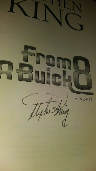 STEPHEN KING SIGNED FROM A BUICK 8 SIGNED AUTOGRAPHED HARDCOVER BOOK JSA LOA 3