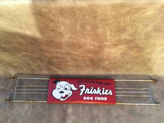 Old Friskies For Your Dog Food Pet Store Adjustable Advertising Door Push Bar