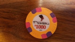 Paulson Pharaoh ' s Poker Chips $1000 Denomination Quantity of 20 4