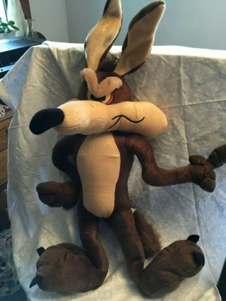 Wile E.  Coyote Stuffed Toy.  Looney Toons.  National Entertainment Network,  Chin