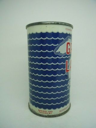 GREAT LAKES PREMIUM Flat Top Beer Can - SCHOENHOFEN EDELWEISS - CHICAGO ILLINOIS 4