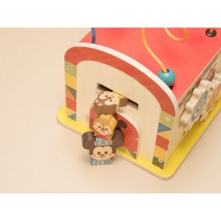 Disney KIDEA BUSY BOX Wooden Toy Mickey & Friends Building block from Japan 10
