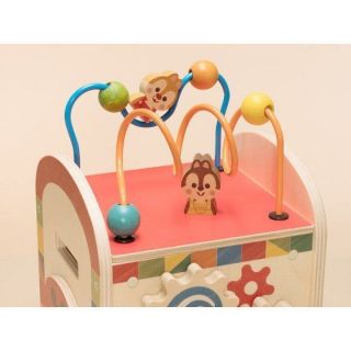 Disney KIDEA BUSY BOX Wooden Toy Mickey & Friends Building block from Japan 9