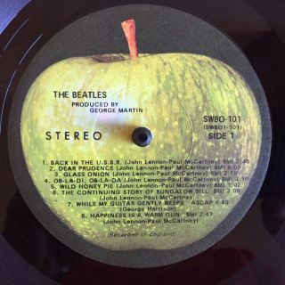 The White Album by The Beatles 1968 Vinyl Apple Records 1st Press Poster 2