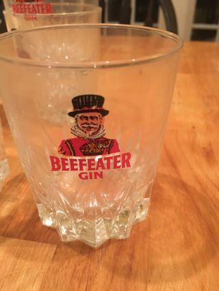 Beefeater London Dry Gin Hi - Ball Glass SET OF 10 RARE SEXY COOL 2