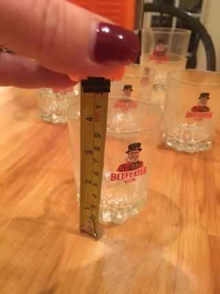 Beefeater London Dry Gin Hi - Ball Glass SET OF 10 RARE SEXY COOL 5
