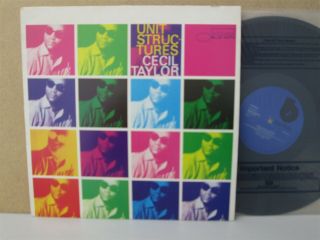 Cecil Taylor - Unit Structures Lp (1977 Uk Blue Note Vinyl Nm) Jazz Piano