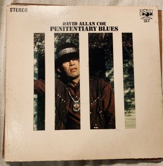 David Allan Coe - “penitentiary Blues” Lp Gatefold 1969 Country Vg,