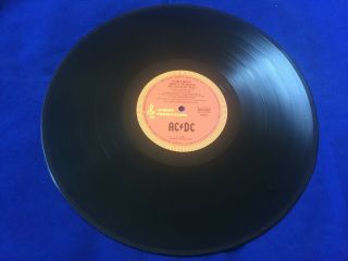 AC/DC For Those About To Rock 1981 1st Pressing Aussie OZ Vinyl LP Record Only 3