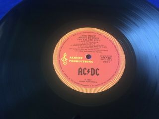 AC/DC For Those About To Rock 1981 1st Pressing Aussie OZ Vinyl LP Record Only 4