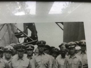 WWII Admiral Chester W.  Nimitz Signed Photo Japanese Surrender 1945 USS Missouri 4