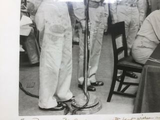 WWII Admiral Chester W.  Nimitz Signed Photo Japanese Surrender 1945 USS Missouri 6
