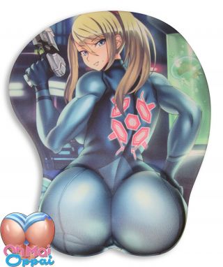 Samus Aran Zero Suit Metroid Mousepad Sexy Oppai Butt 3d Wrist