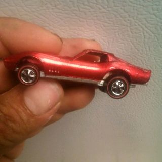Hot Wheels Redline Custom Corvette 1968 Red Us,