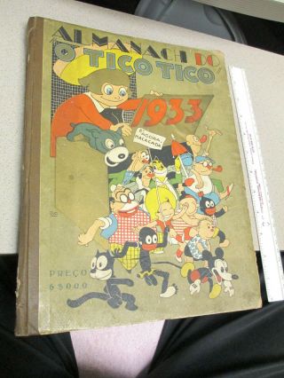 Tico 1933 Buster Brown Mickey Mouse Felix Cat Racist Negro Comic Book Annual